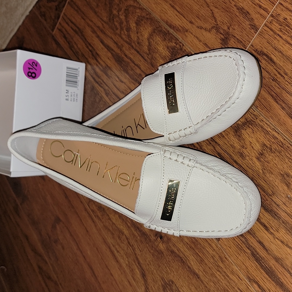 Calvin Klein Flats soft white